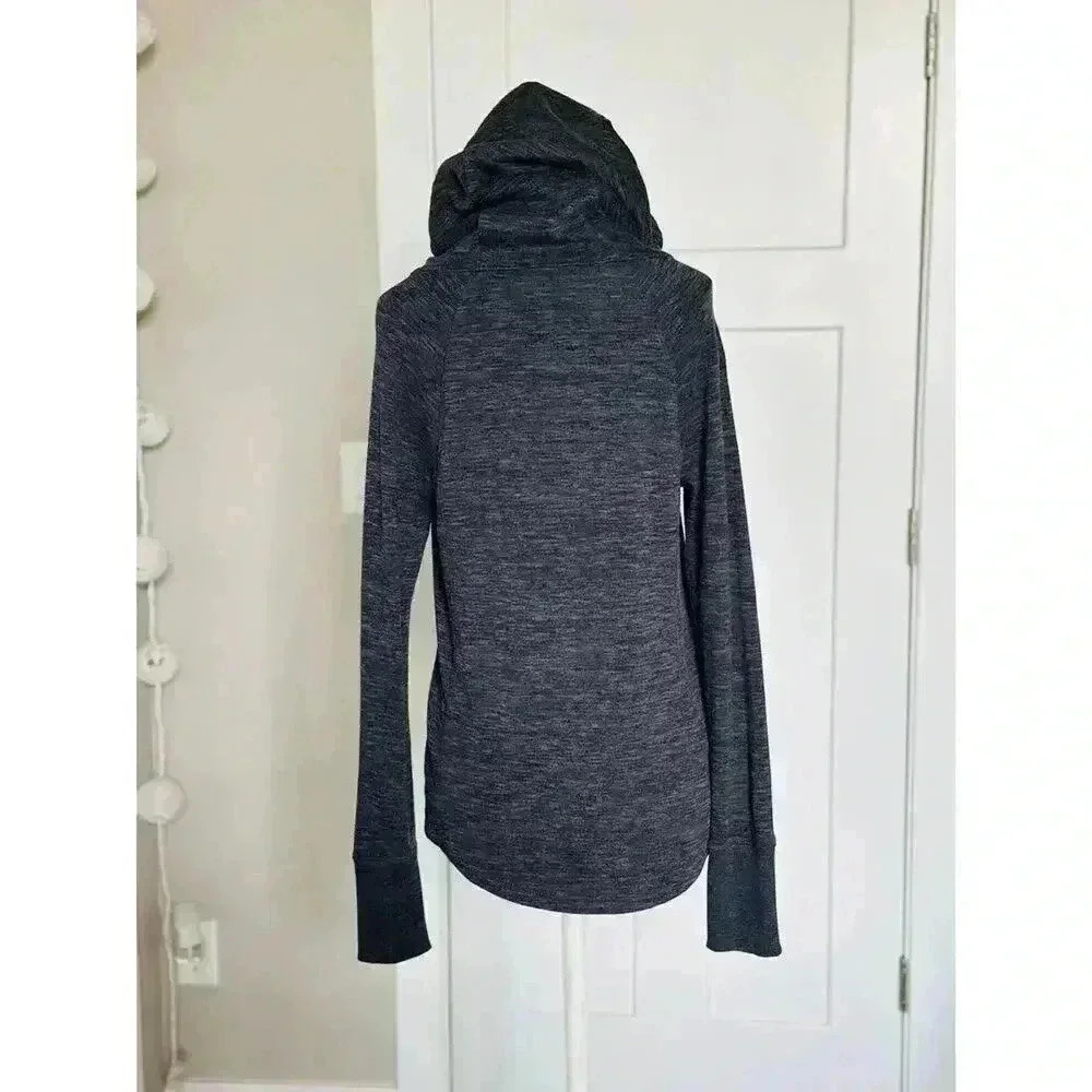 Athleta Women's Pullover Cowlneck Hoodie Charcoal Size XXS - Picture 2 of 7